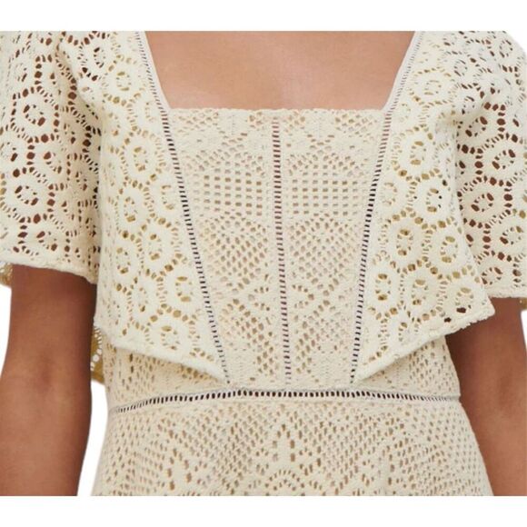 Jonathan Simkhai Avalon Crochet Coverup Dress Size S - Picture 4 of 6